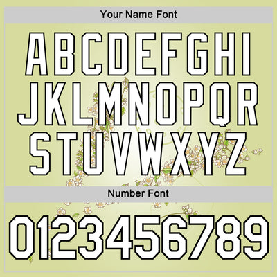 Custom Green White-Black 3D Pickleball Paddles Balls Floral Performance T-Shirt