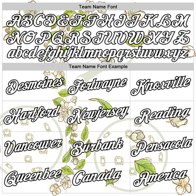 Custom White Black 3D Pickleball Paddles Balls Floral Performance T-Shirt