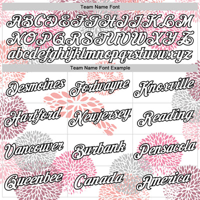 Custom White Black 3D Pickleball Paddles Balls Floral Performance T-Shirt