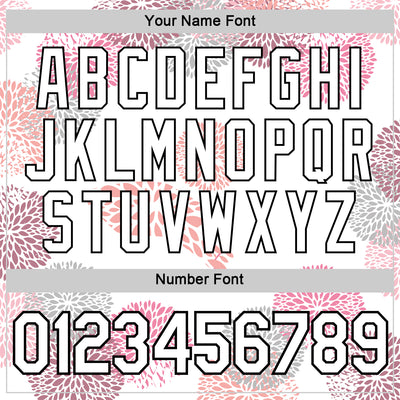 Custom White Black 3D Pickleball Paddles Balls Floral Performance T-Shirt