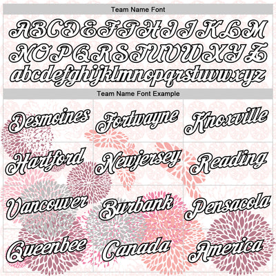 Custom White Black 3D Pickleball Paddles Balls Floral Performance T-Shirt