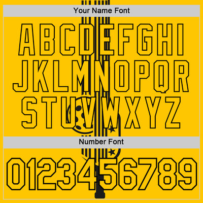 Custom Yellow Black 3D Pickleball Paddles Balls Performance T-Shirt