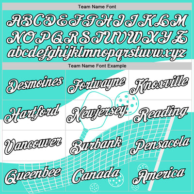 Custom Green White-Black 3D Pickleball Paddles Balls Performance T-Shirt