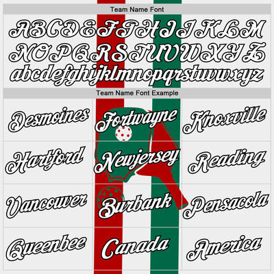 Custom Red White Green-Black 3D Pickleball Paddles Balls Performance T-Shirt