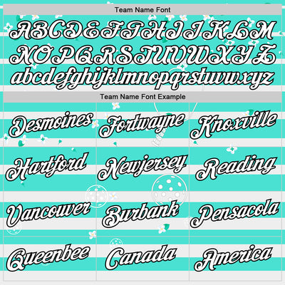 Custom Green White-Black 3D Pickleball Paddles Balls Floral Performance T-Shirt