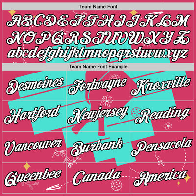 Custom Green White Red-Black 3D Pickleball Paddles Performance T-Shirt