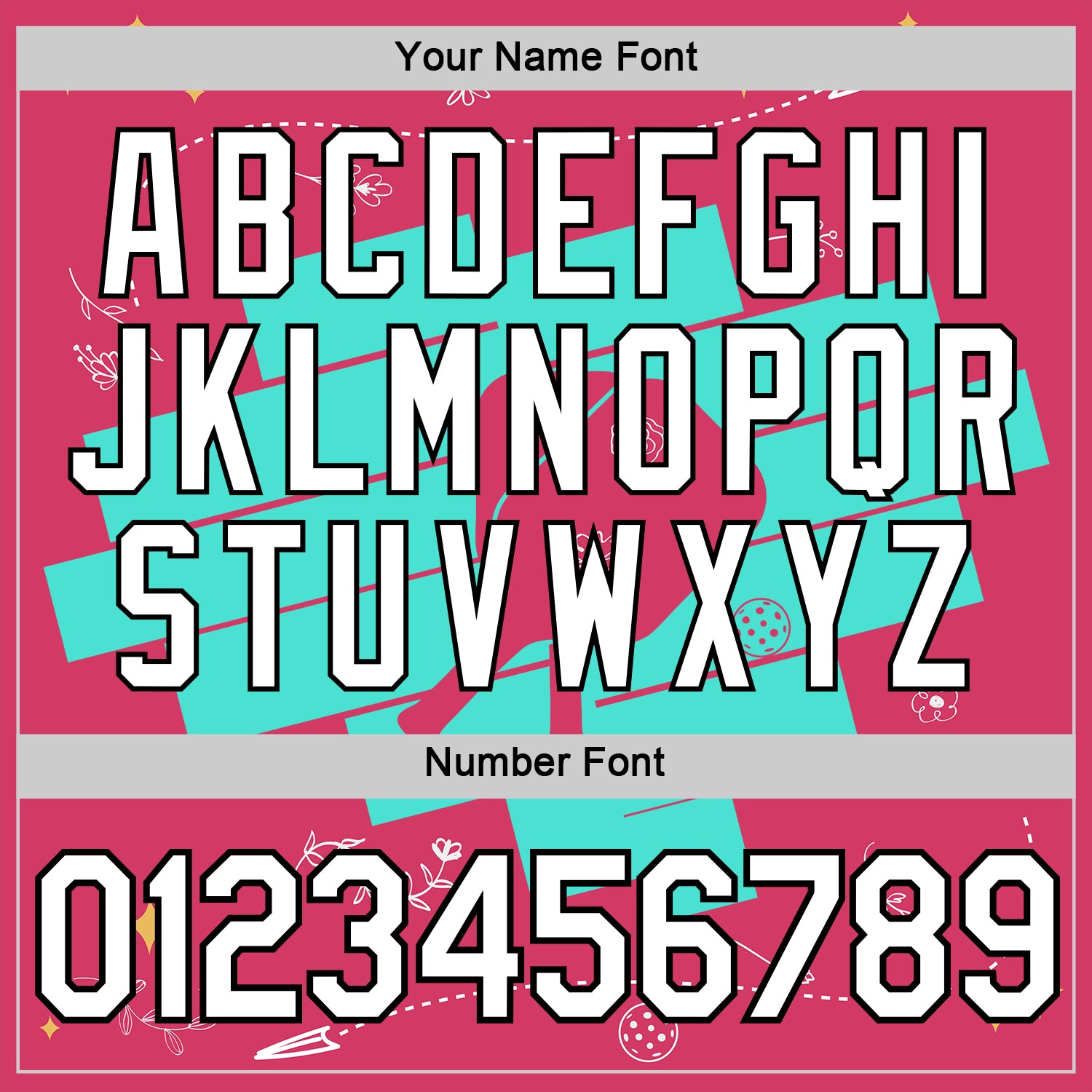 Custom Green White Red-Black 3D Pickleball Paddles Performance T-Shirt