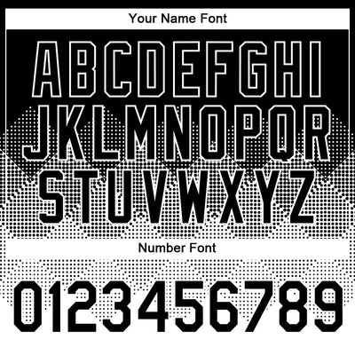 Custom Black White 3D Pattern Design Gradient Square Shapes Performance T-Shirt