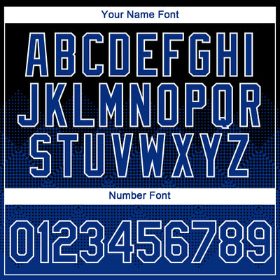 Custom Black Royal-White 3D Pattern Design Gradient Square Shapes Performance T-Shirt