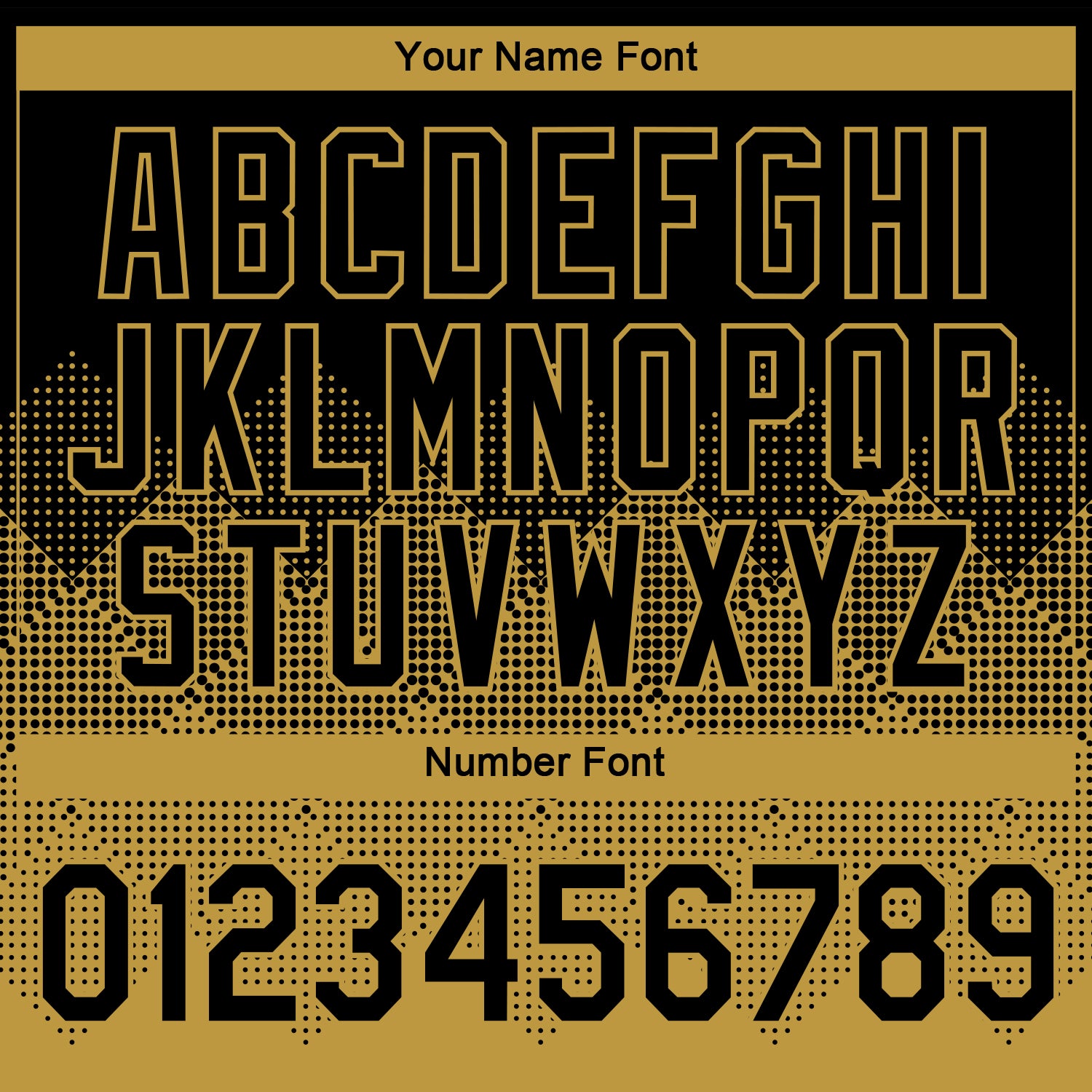 Custom Black Old Gold 3D Pattern Design Gradient Square Shapes Performance T-Shirt