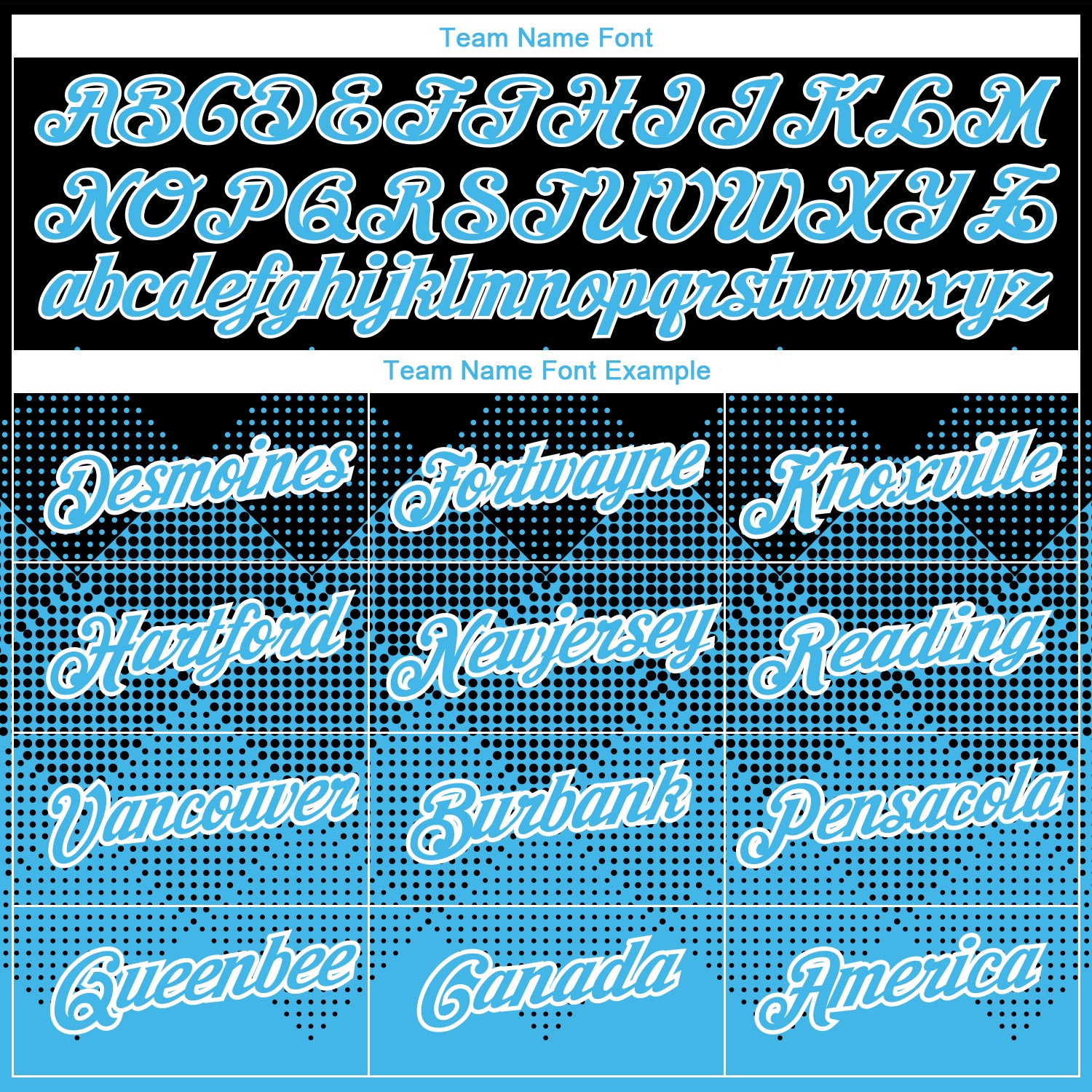 Custom Black Sky Blue-White 3D Pattern Design Gradient Square Shapes Performance T-Shirt