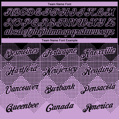 Custom Black Light Purple 3D Pattern Design Gradient Square Shapes Performance T-Shirt