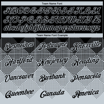 Custom Black Silver 3D Pattern Design Gradient Square Shapes Performance T-Shirt