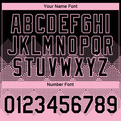 Custom Black Light Pink 3D Pattern Design Gradient Square Shapes Performance T-Shirt