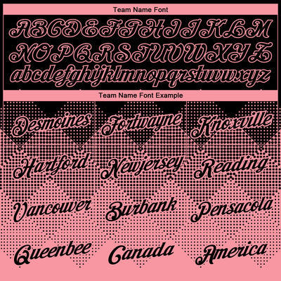 Custom Black Medium Pink 3D Pattern Design Gradient Square Shapes Performance T-Shirt