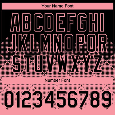 Custom Black Medium Pink 3D Pattern Design Gradient Square Shapes Performance T-Shirt