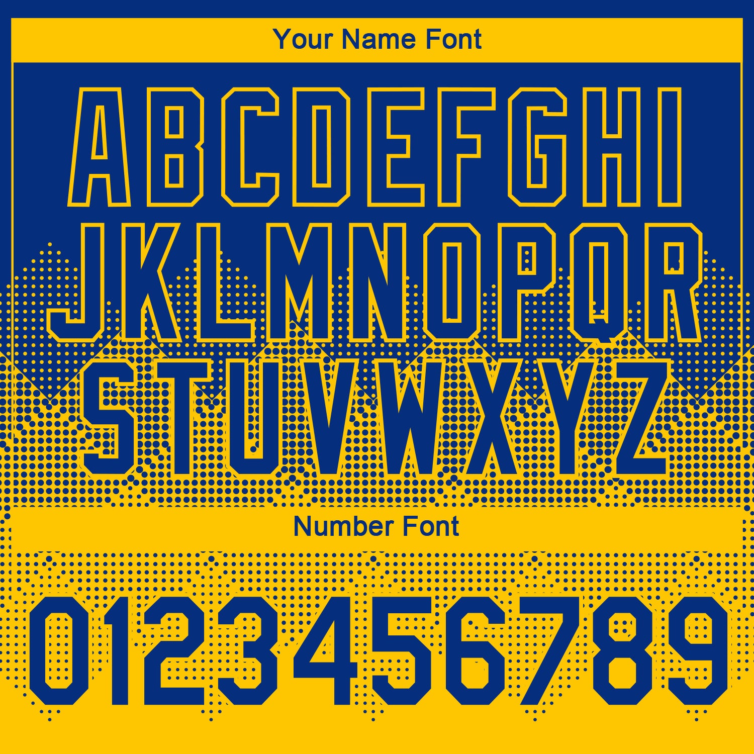 Custom Royal Yellow 3D Pattern Design Gradient Square Shapes Performance T-Shirt