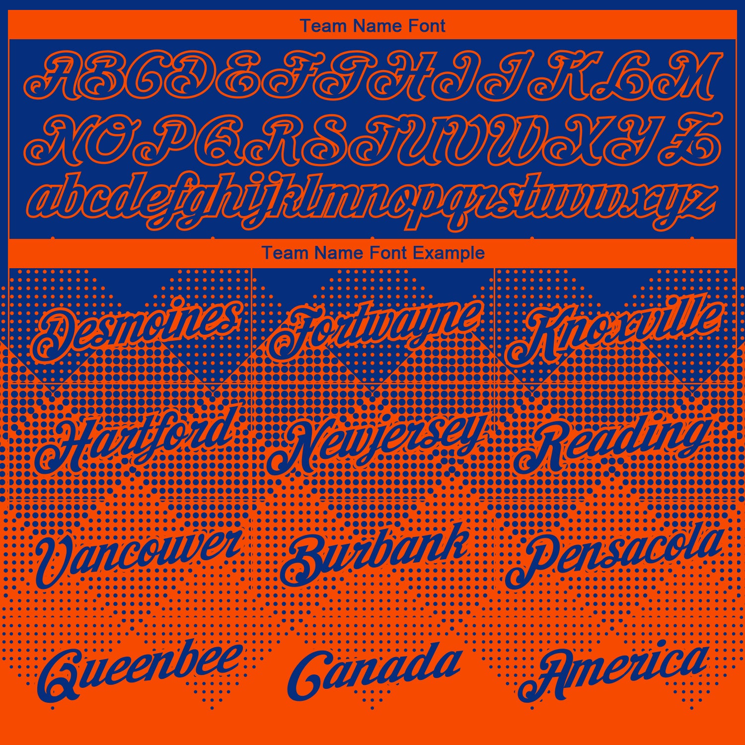 Custom Royal Orange 3D Pattern Design Gradient Square Shapes Performance T-Shirt