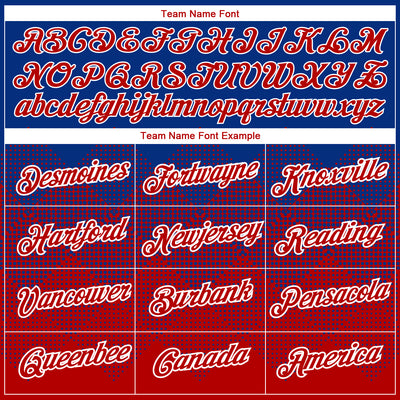 Custom Royal Red-White 3D Pattern Design Gradient Square Shapes Performance T-Shirt