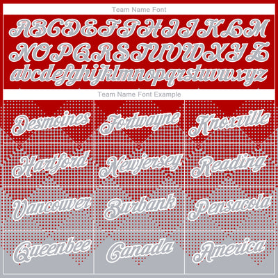 Custom Red Gray-White 3D Pattern Design Gradient Square Shapes Performance T-Shirt