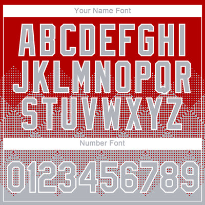 Custom Red Gray-White 3D Pattern Design Gradient Square Shapes Performance T-Shirt