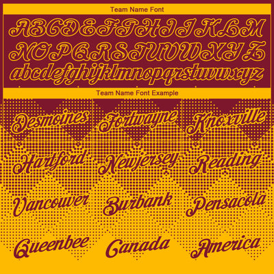 Custom Crimson Gold 3D Pattern Design Gradient Square Shapes Performance T-Shirt