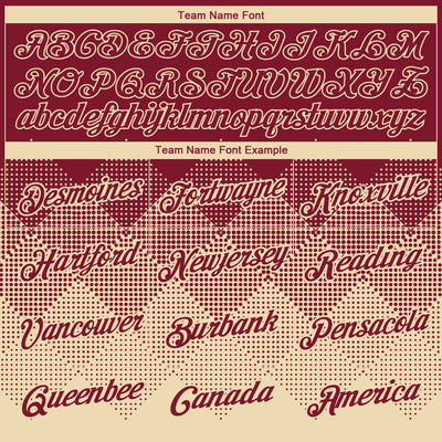 Custom Crimson Cream 3D Pattern Design Gradient Square Shapes Performance T-Shirt