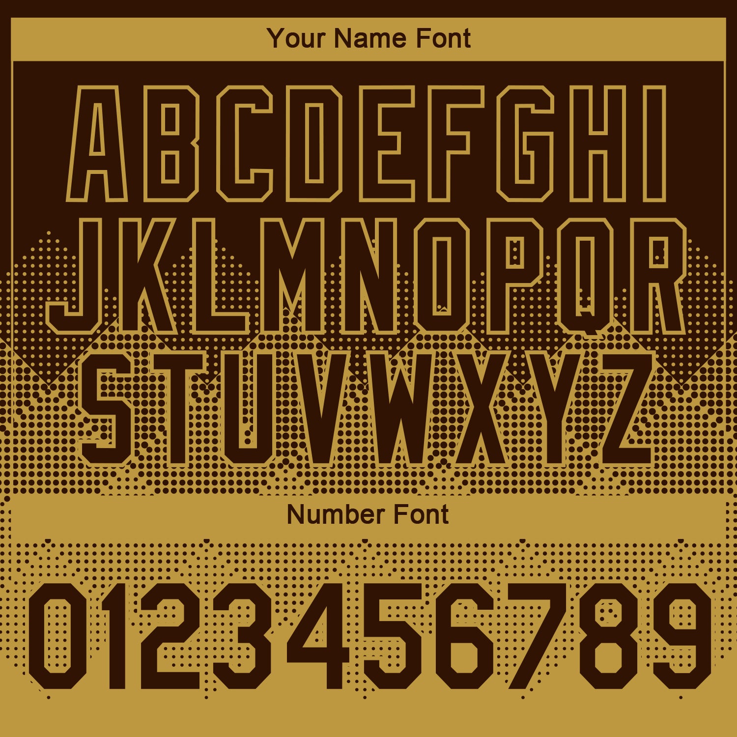 Custom Brown Old Gold 3D Pattern Design Gradient Square Shapes Performance T-Shirt