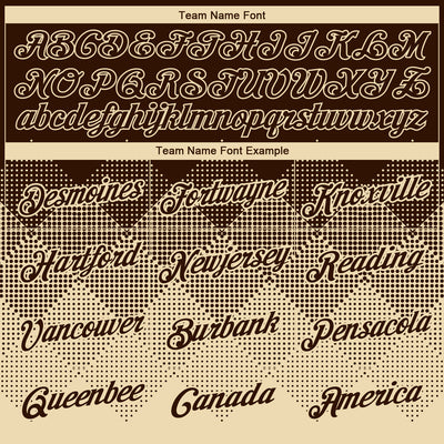 Custom Brown Cream 3D Pattern Design Gradient Square Shapes Performance T-Shirt