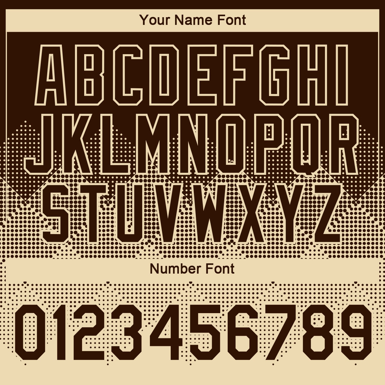 Custom Brown Cream 3D Pattern Design Gradient Square Shapes Performance T-Shirt