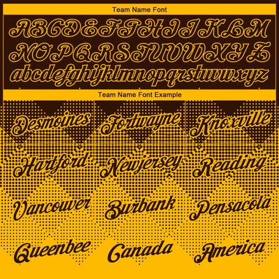 Custom Brown Gold 3D Pattern Design Gradient Square Shapes Performance T-Shirt