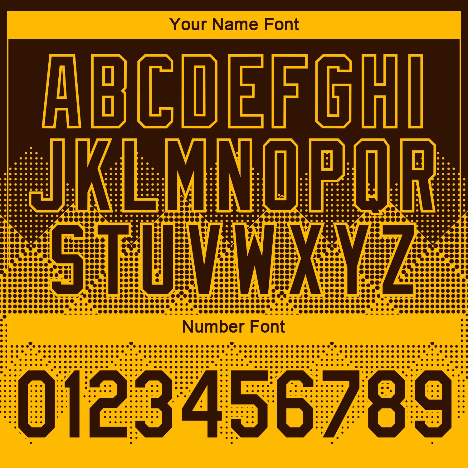 Custom Brown Gold 3D Pattern Design Gradient Square Shapes Performance T-Shirt