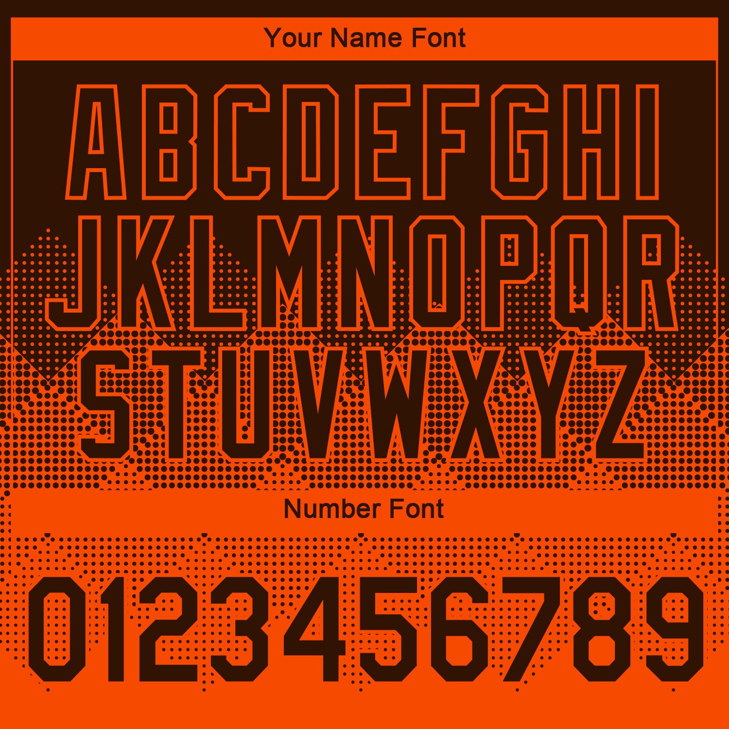 Custom Brown Orange 3D Pattern Design Gradient Square Shapes Performance T-Shirt