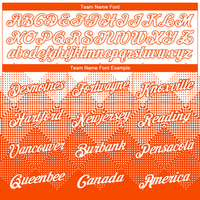 Custom White Orange 3D Pattern Design Gradient Square Shapes Performance T-Shirt