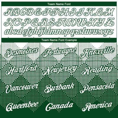 Custom White Green 3D Pattern Design Gradient Square Shapes Performance T-Shirt