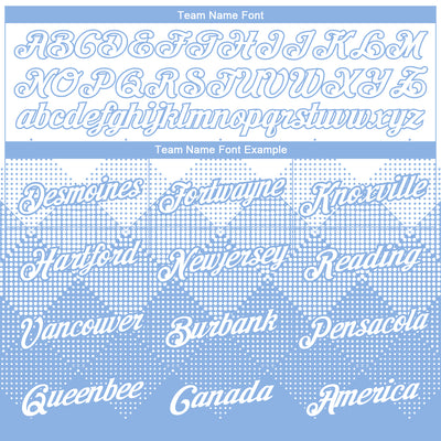 Custom White Light Blue 3D Pattern Design Gradient Square Shapes Performance T-Shirt