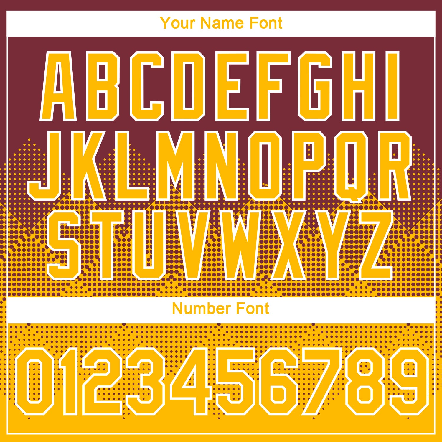 Custom Burgundy Gold-White 3D Pattern Design Gradient Square Shapes Performance T-Shirt