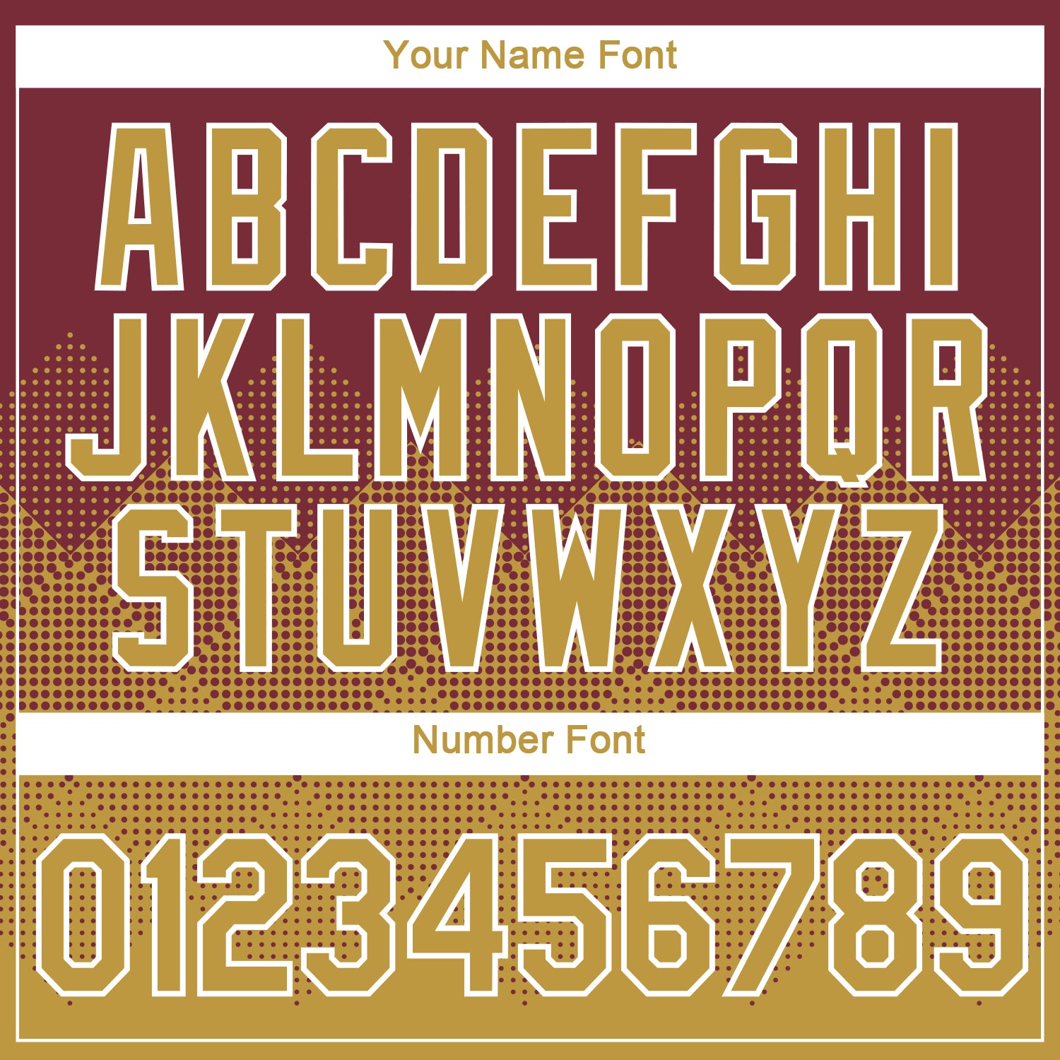 Custom Burgundy Old Gold-White 3D Pattern Design Gradient Square Shapes Performance T-Shirt