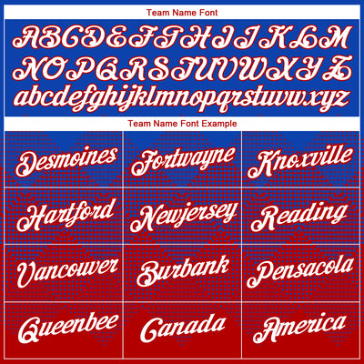 Custom Thunder Blue White-Red 3D Pattern Design Gradient Square Shapes Performance T-Shirt