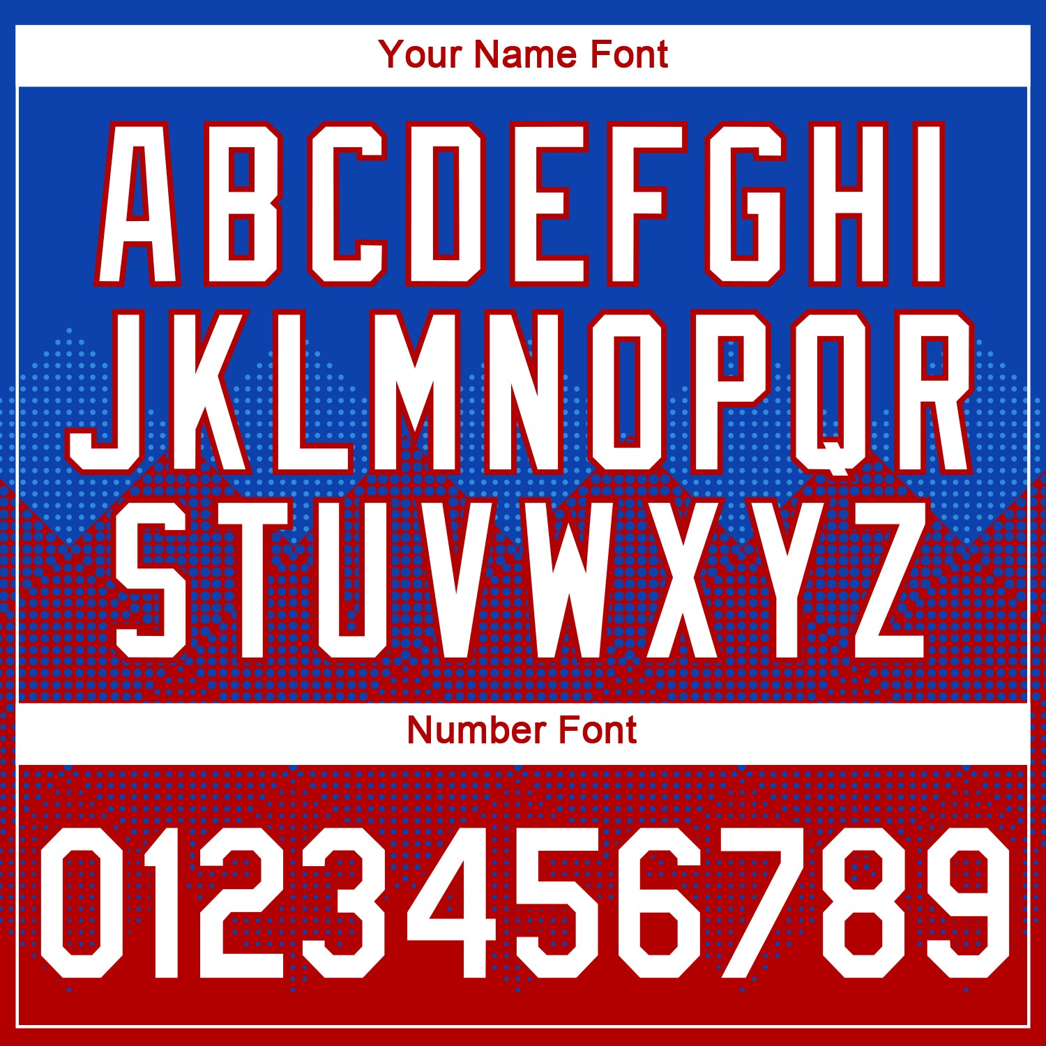 Custom Thunder Blue White-Red 3D Pattern Design Gradient Square Shapes Performance T-Shirt