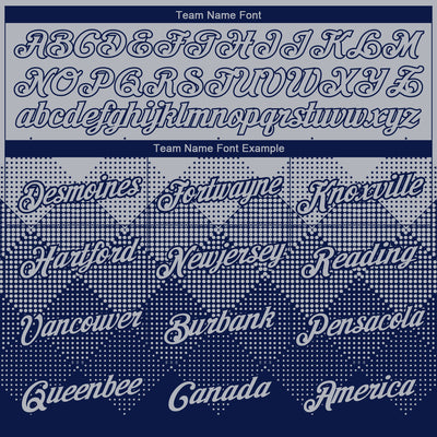 Custom Gray Navy 3D Pattern Design Gradient Square Shapes Performance T-Shirt