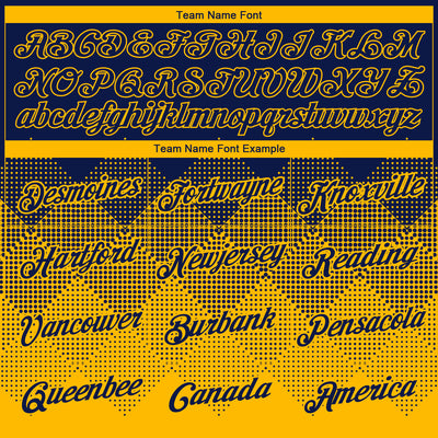 Custom Navy Gold 3D Pattern Design Gradient Square Shapes Performance T-Shirt