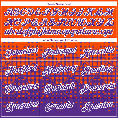 Custom Orange Purple-White 3D Pattern Design Gradient Square Shapes Performance T-Shirt