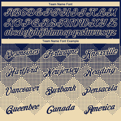 Custom Navy Cream 3D Pattern Design Gradient Square Shapes Performance T-Shirt