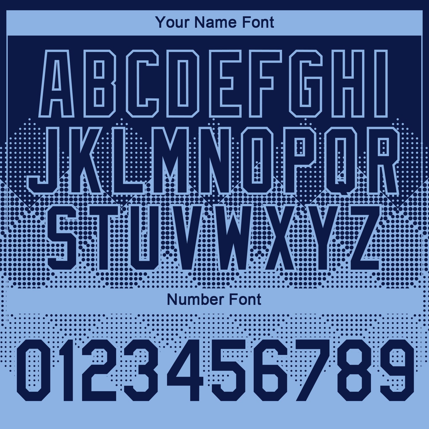 Custom Navy Light Blue 3D Pattern Design Gradient Square Shapes Performance T-Shirt