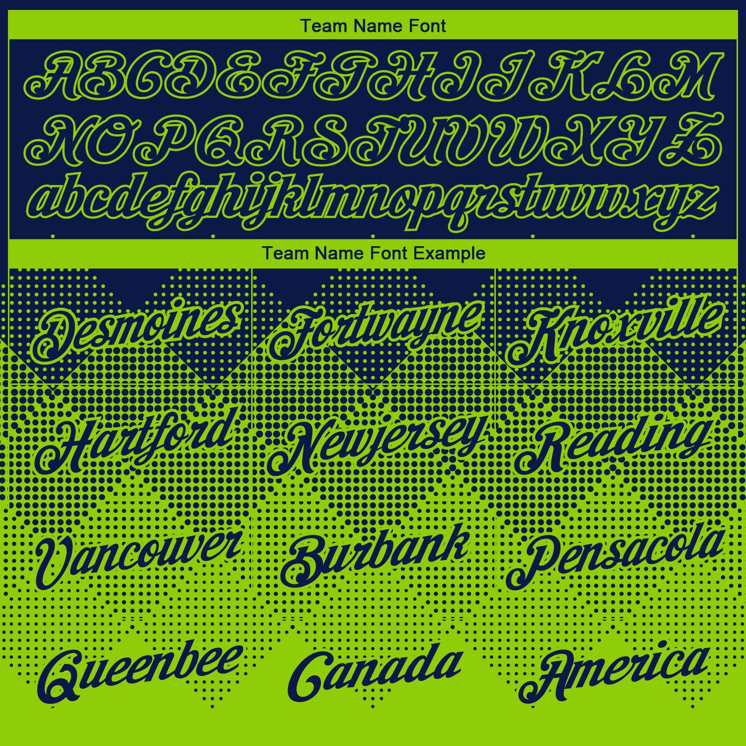 Custom Navy Neon Green 3D Pattern Design Gradient Square Shapes Performance T-Shirt