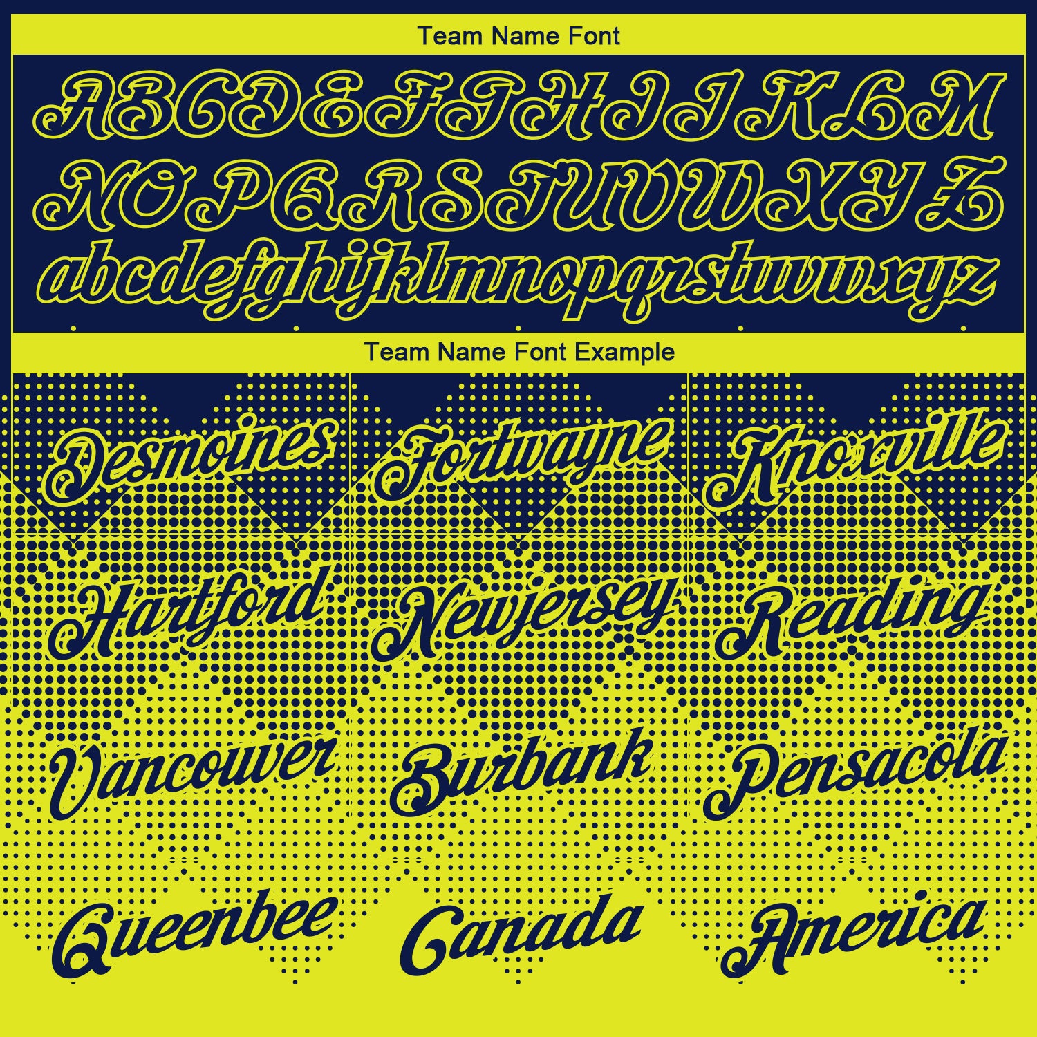 Custom Navy Neon Yellow 3D Pattern Design Gradient Square Shapes Performance T-Shirt