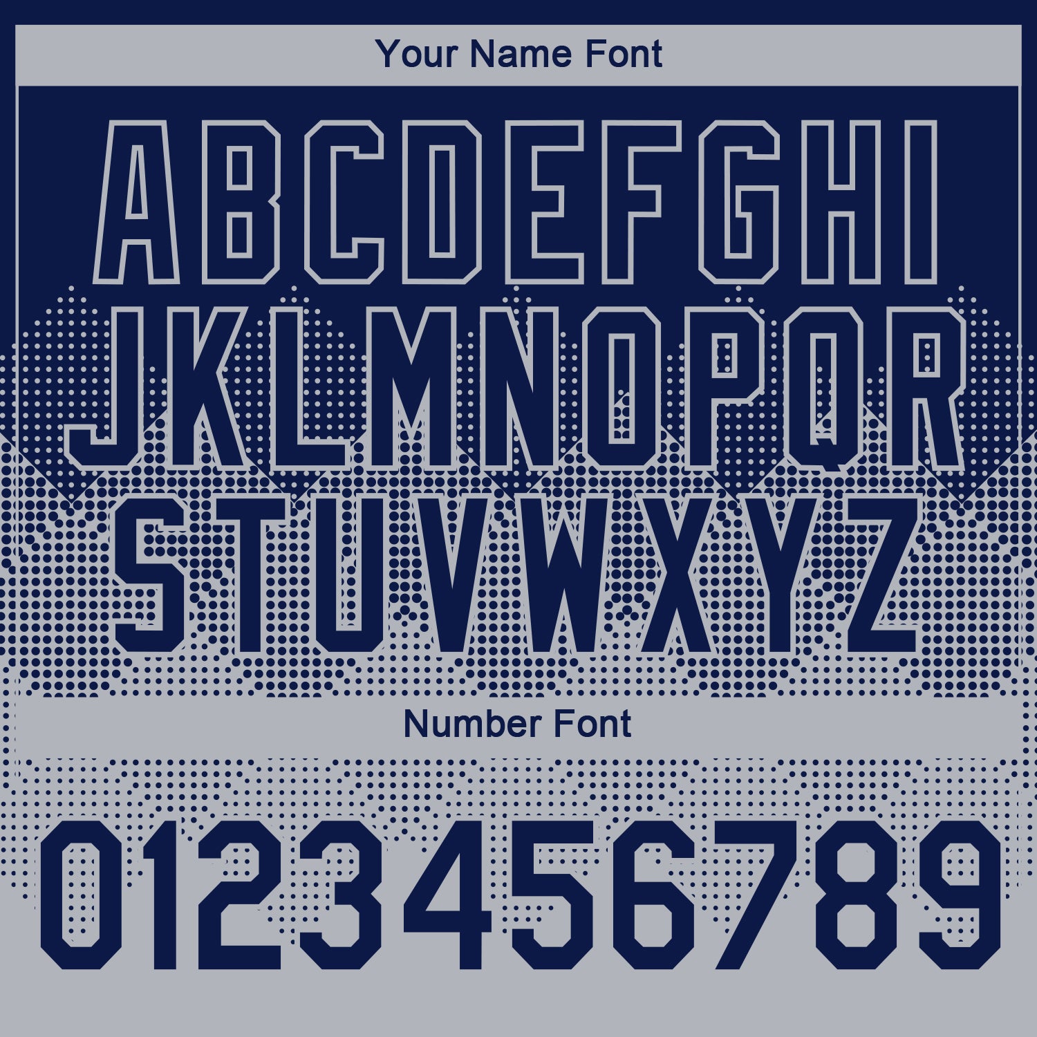 Custom Navy Gray 3D Pattern Design Gradient Square Shapes Performance T-Shirt