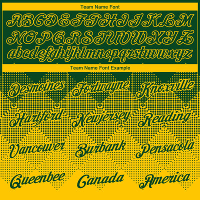 Custom Green Yellow 3D Pattern Design Gradient Square Shapes Performance T-Shirt