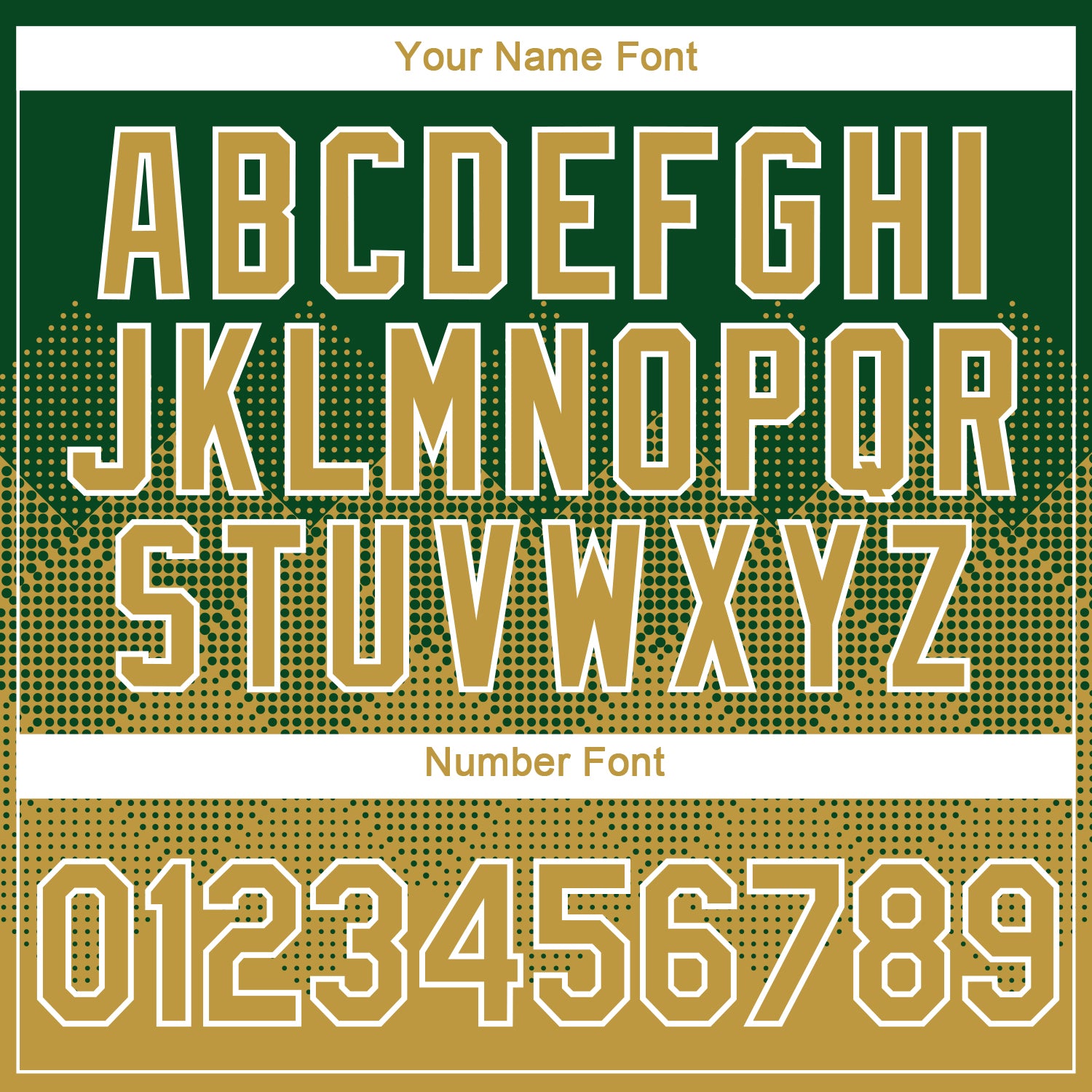 Custom Green Old Gold-White 3D Pattern Design Gradient Square Shapes Performance T-Shirt